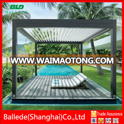 Waterproof openning roof system aluminum sun louver, outdoor louvre roof