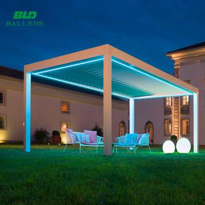 Shanghai Motorised gazebo pergola modern outdoor patio garden furniture sets