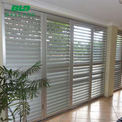 aluminium movable louver vertical window plantation shutter