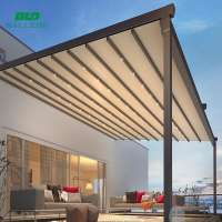 waterproof retractable pergola