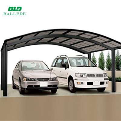 aluminum double side sun shade cantilever carport