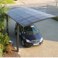 aluminium carport with arched roof