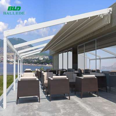 Excellent retractable roof awning with screen blinds