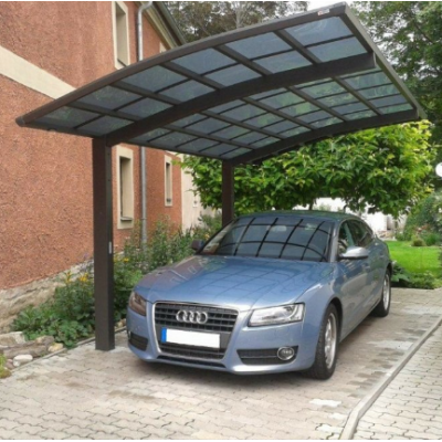 aluminium free standing carport with PC board