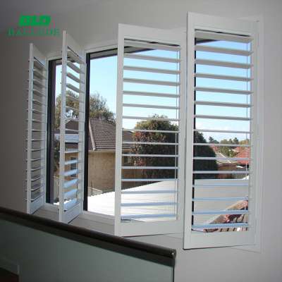 Sun adjustable louver shutter aluminum window louver prices motor plantation shutters from china