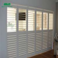 Beautiful california sliding plantation bi-folding shutters for home window decoration