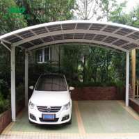 custom size outdoor aluminum frame car parking shed