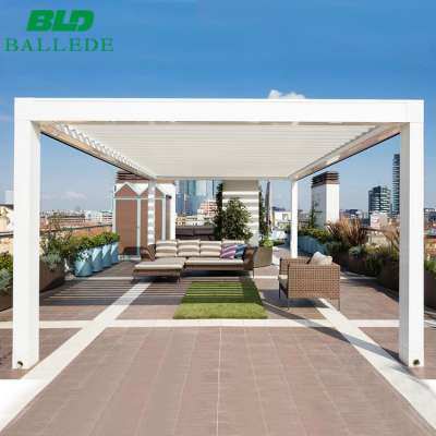 Pergola aluminum motorized openning roof louvre system & NZ louvres